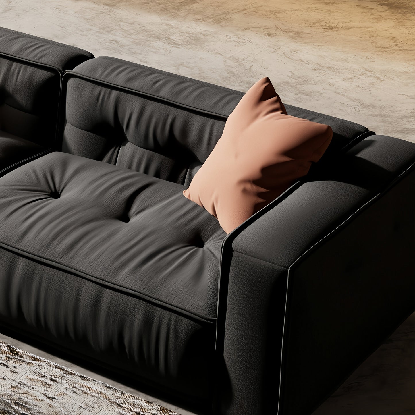 Toast-Shaped Fleece Sofa | Unique Design in 4 Colors & Sizes