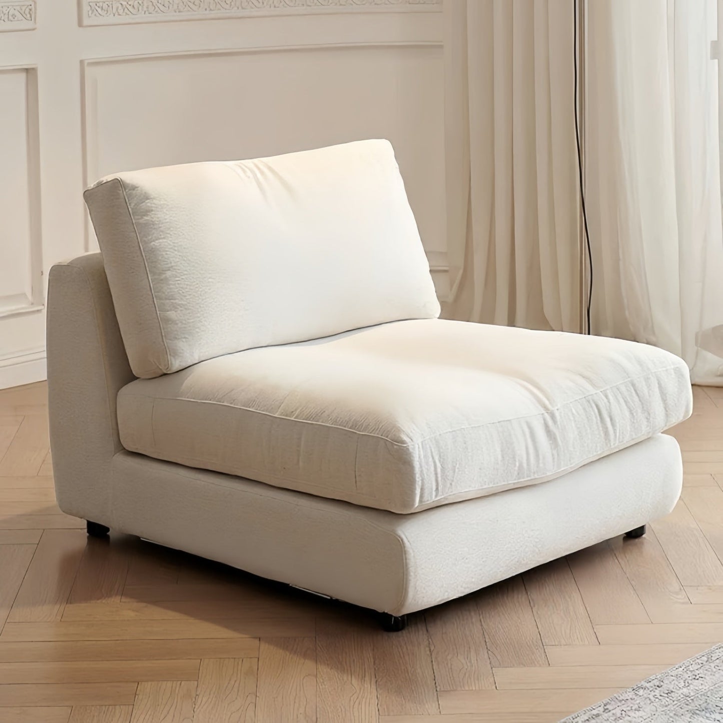 JOY HOME Sofa — Linen / Wood / Beige