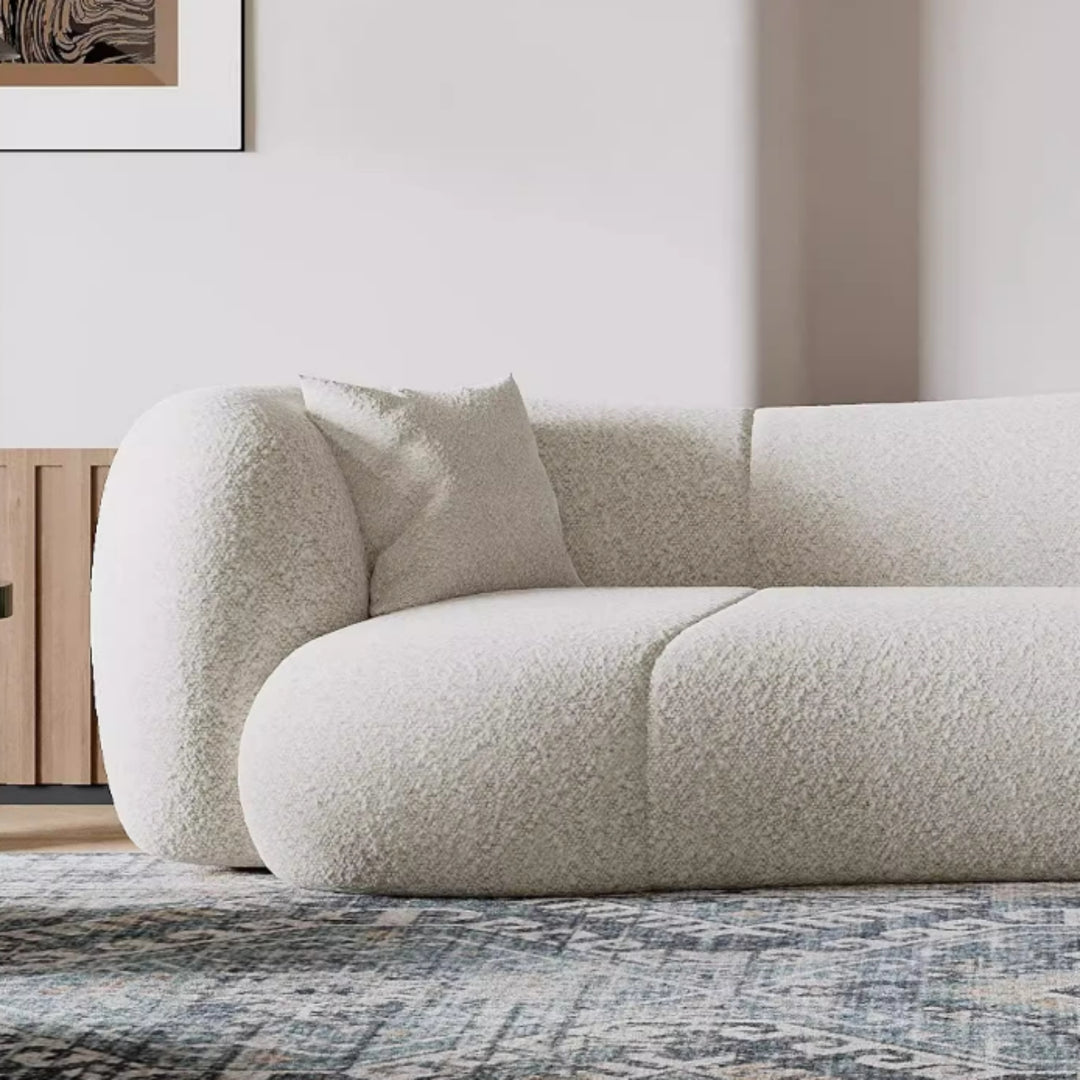 JOY Home Light Luxury Fabric Cloud Shaped Sofa set for Livingroom