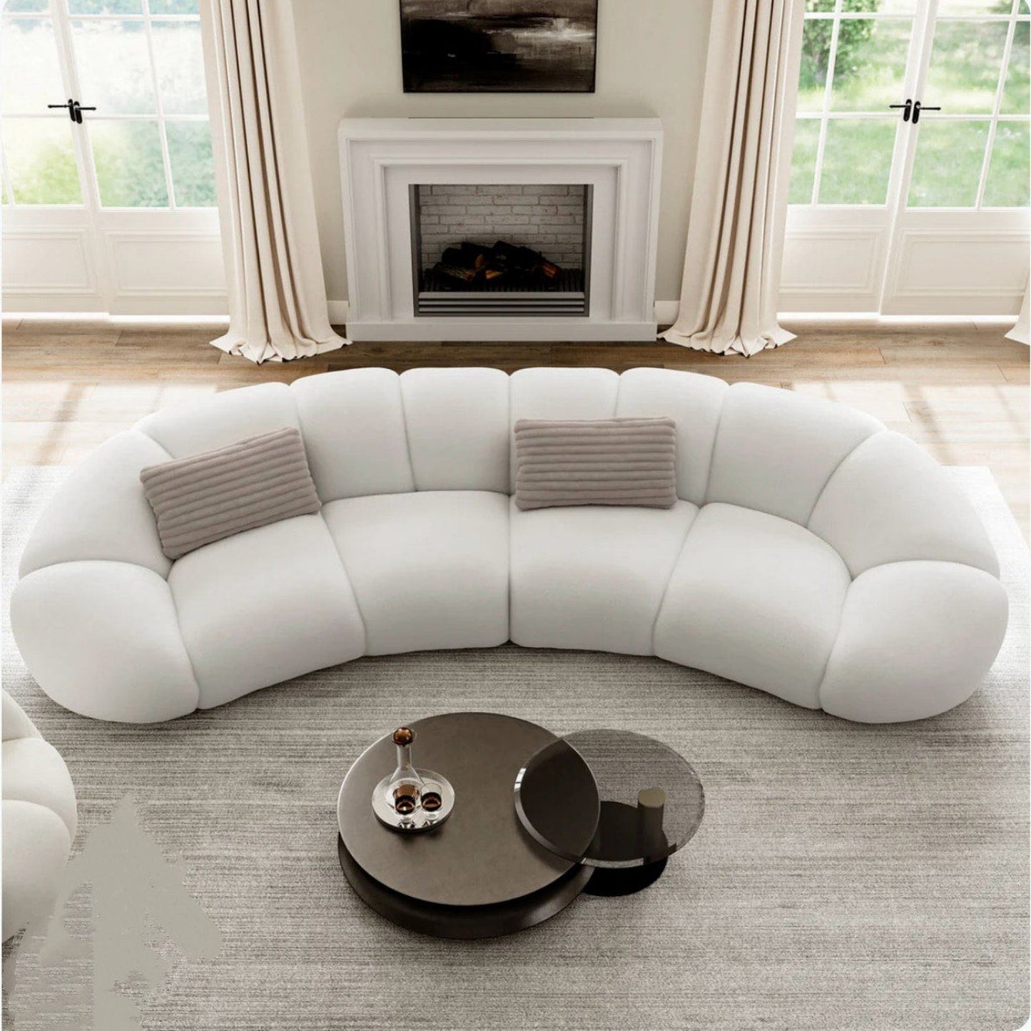 JOY HOME Sofa in White