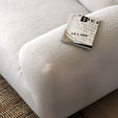 JOY Home Fleece Fabric Overstuffed Multifunction Cloud shaped Sofa Chair set for Livingroom Office