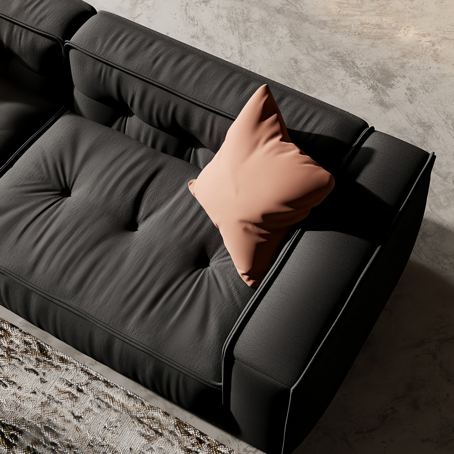 Toast-Shaped Fleece Sofa | Unique Design in 4 Colors & Sizes