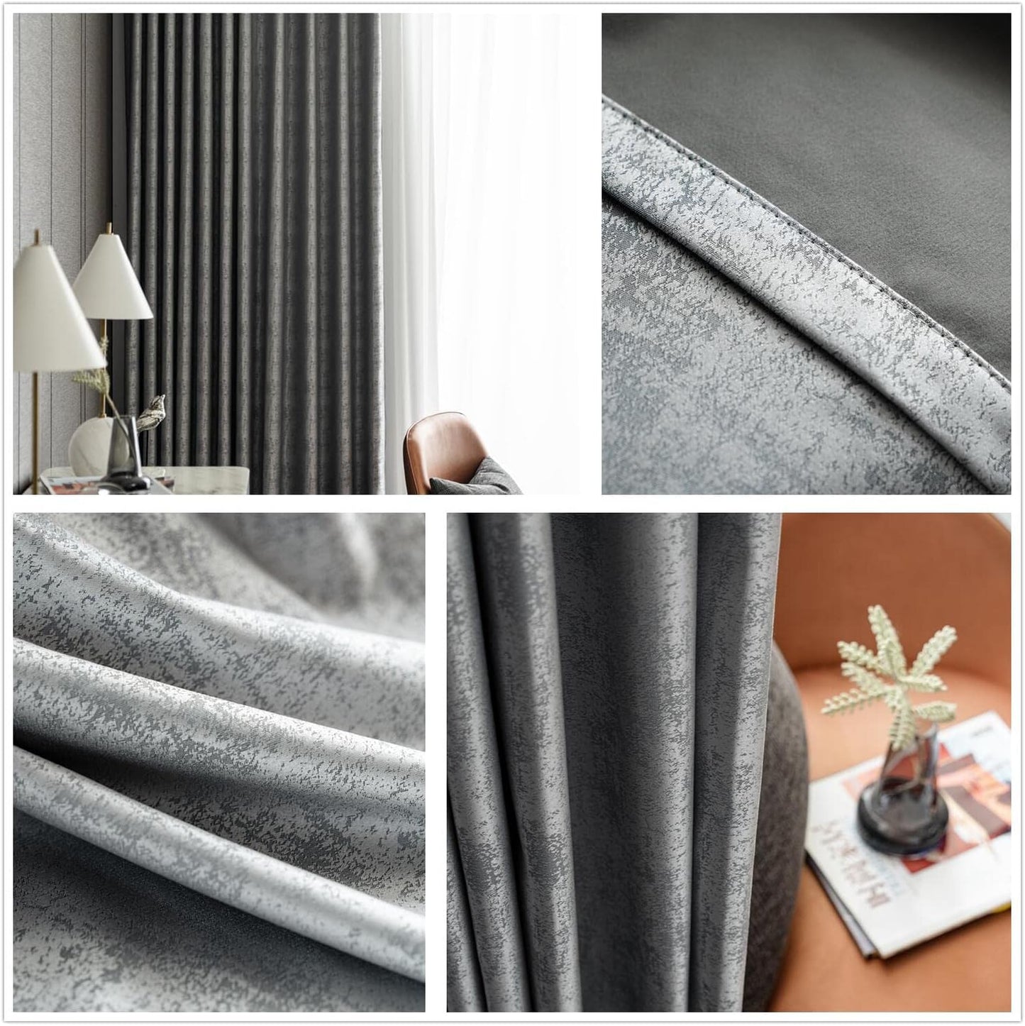 100% Blackout Curtains 2 Panels | Total Darkness & Privacy