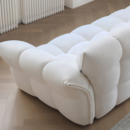 JOY HOME Wood White Cloud Sofa for Modern Homes