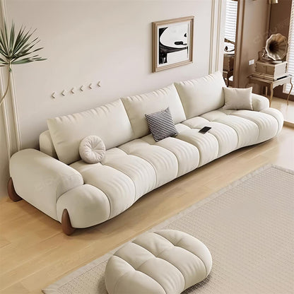 JOY Home Light Luxury Fabric Cloud Shaped Sofa set for Livingroom