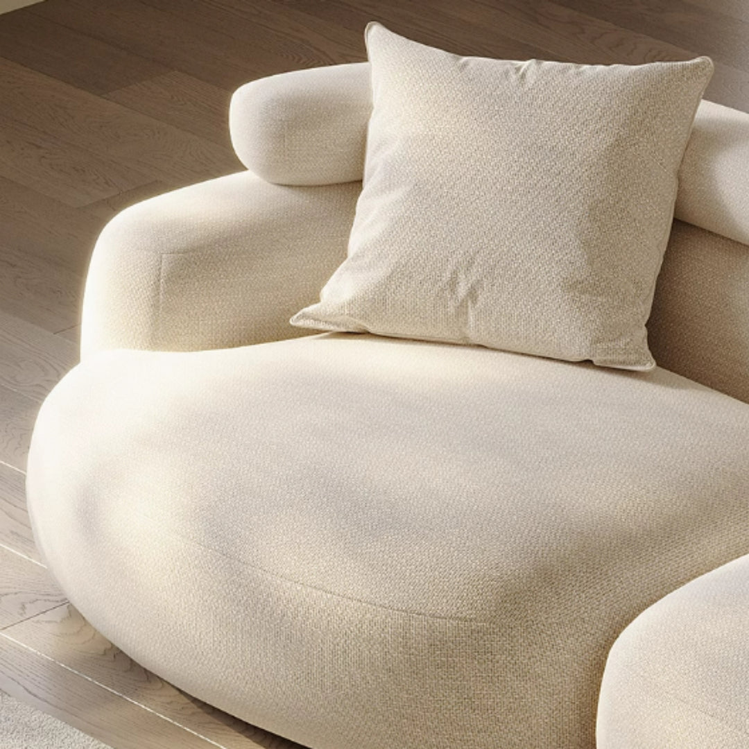 JOY Home Light Luxury Fabric Cloud Shaped Sofa set for Livingroom