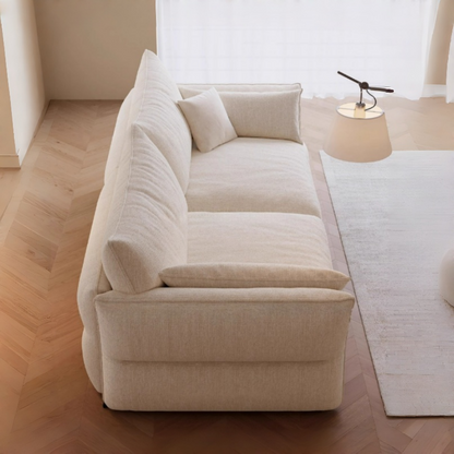 JOY HOME Wood White Cloud Sofa