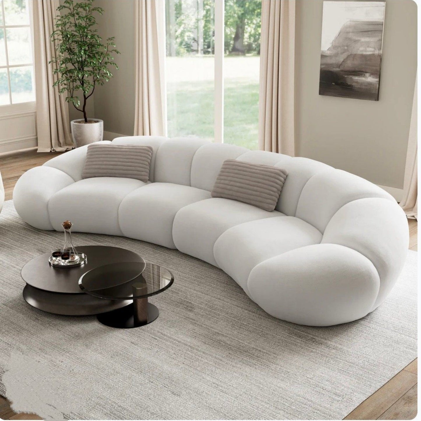 JOY HOME Sofa in White