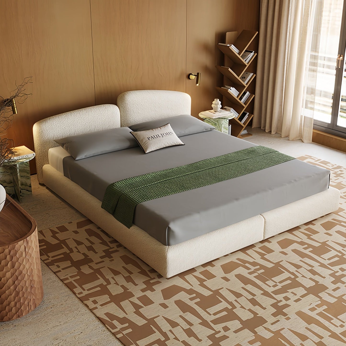 JOY HOME Bed in Beige