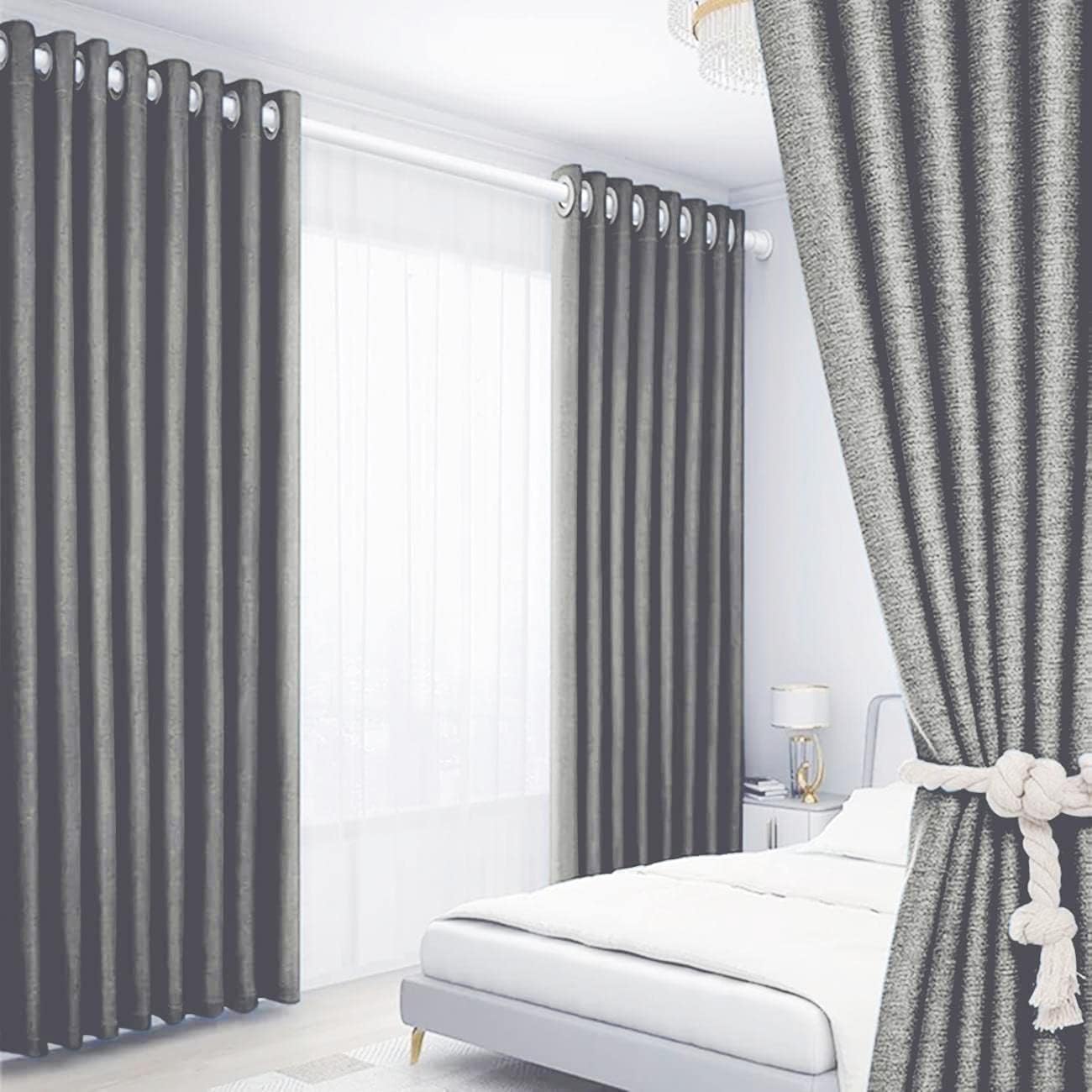100% Blackout Curtains 2 Panels | Versatile Living Room & Bedroom