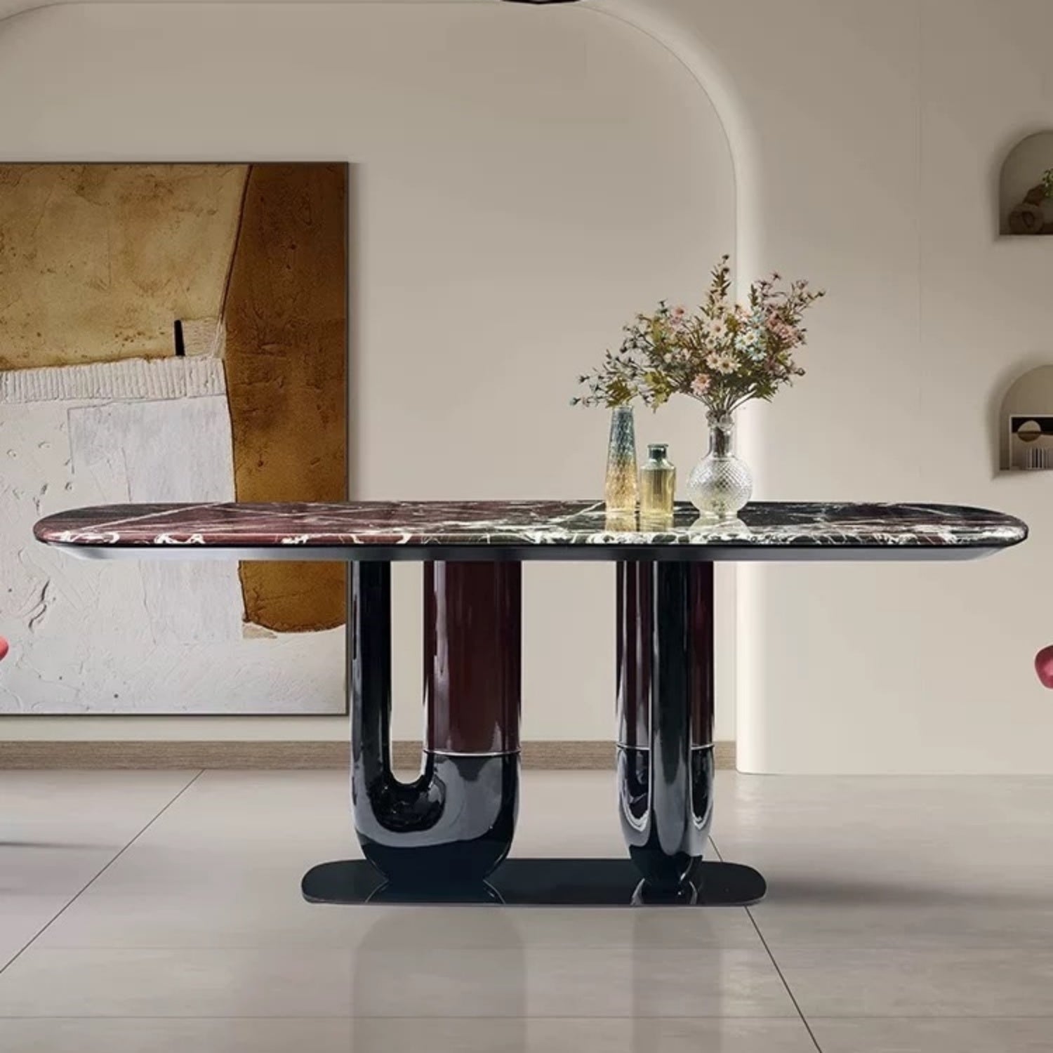 JOY HOME Dining Table: Elegant Dining Table for Modern Dining Room Without Chairs in Dubai show