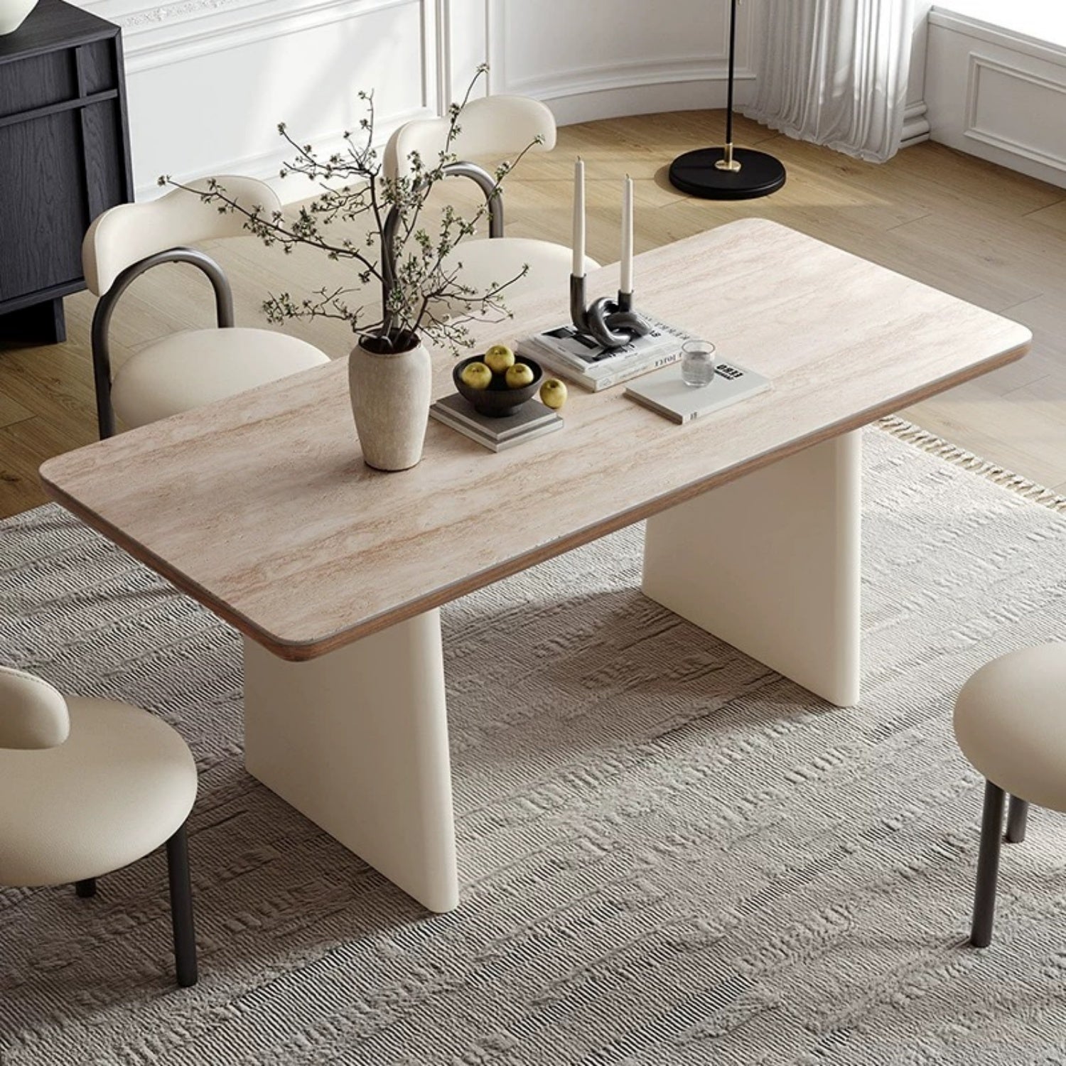 JOY HOME Dining Table: Elegant Dining Table for Modern Dining Room Without Chairs in Dubai show