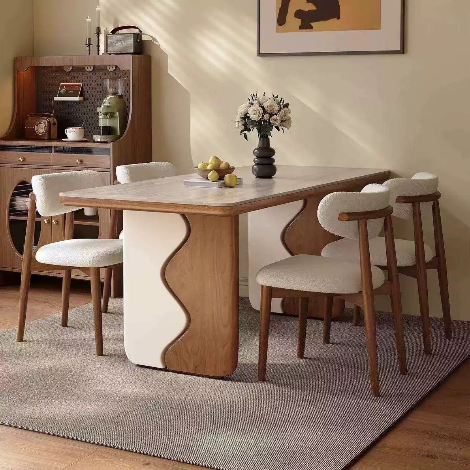 JOY HOME Dining Table: Elegant Dining Table for Modern Dining Room Without Chairs in Dubai show