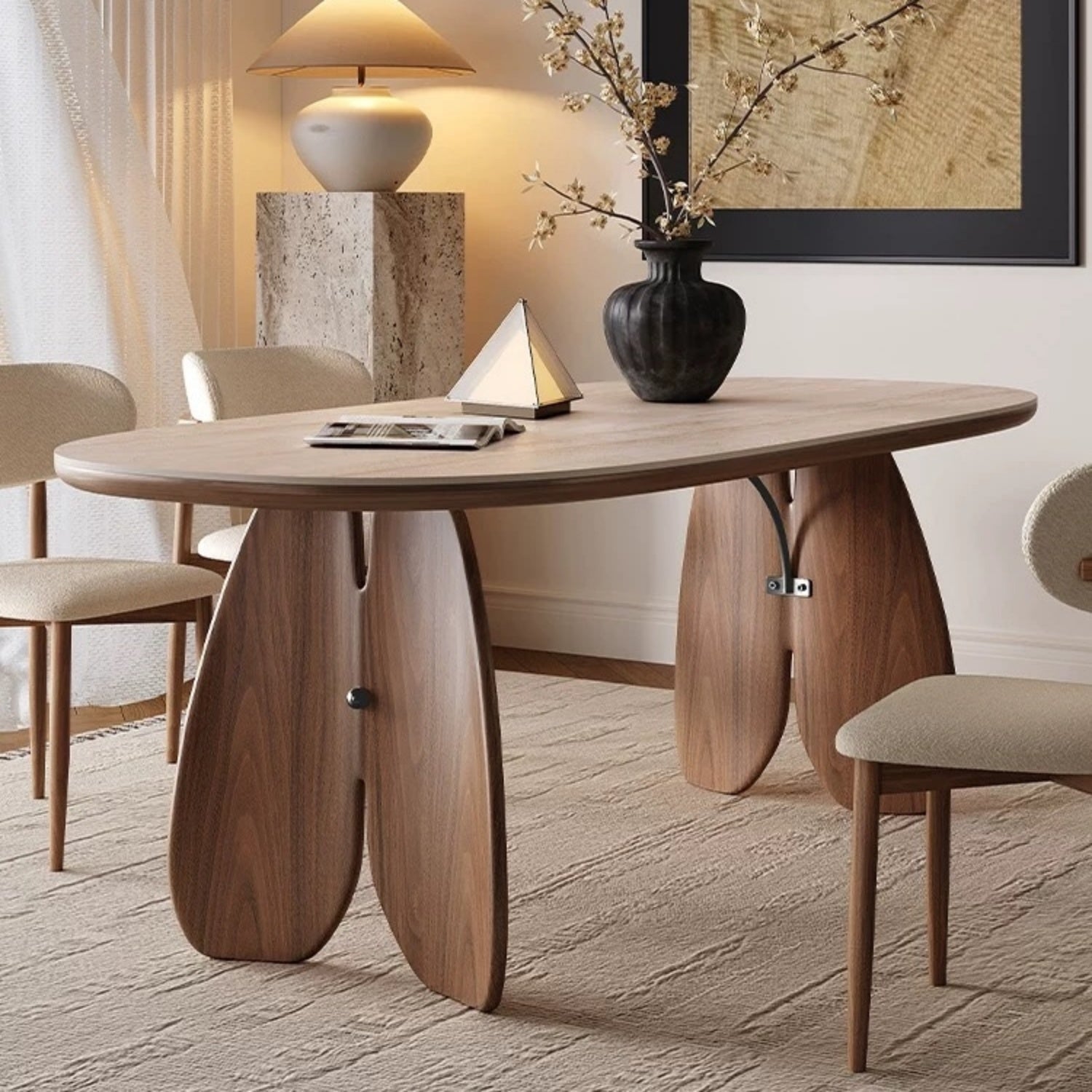 JOY HOME Dining Table: Elegant Dining Table for Modern Dining Room Without Chairs in Dubai show