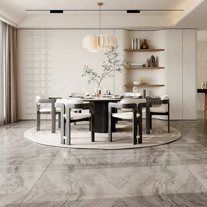 JOY HOME Chair — Linen / Walnut / Wood