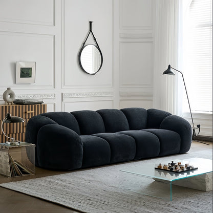 JOY HOME Wood Black Cloud Sofa
