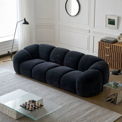 JOY HOME Wood Black Cloud Sofa
