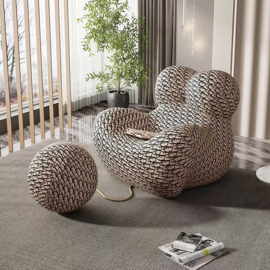 JOY HOME Chair in Beige White