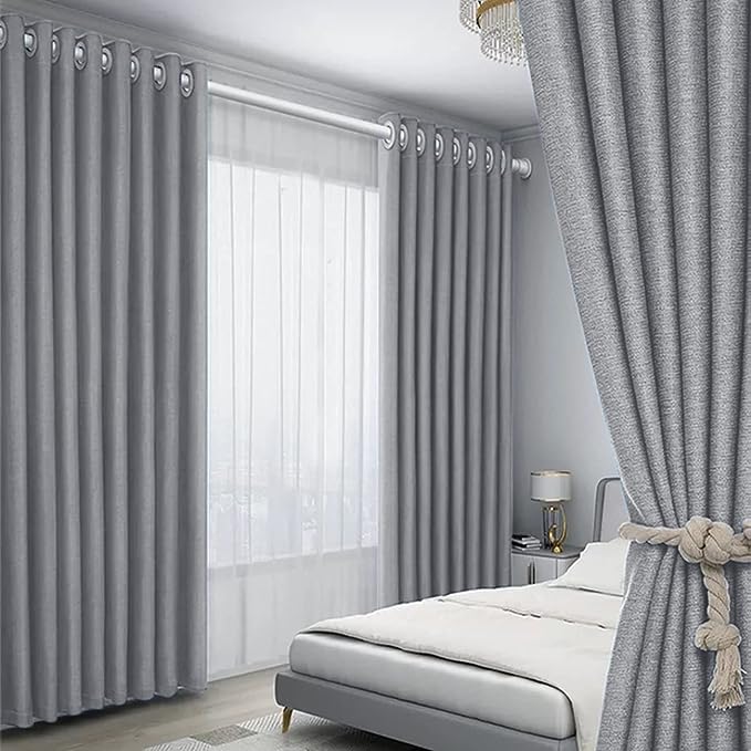 100% Blackout Curtains 2 Panels | Versatile Living Room & Bedroom