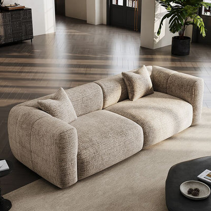 JOY Home Light Luxury Fabric Cloud Shaped Sofa set for Livingroom