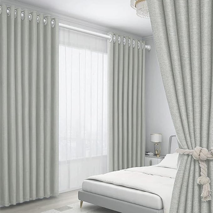 100% Blackout Curtains 2 Panels | Versatile Living Room & Bedroom