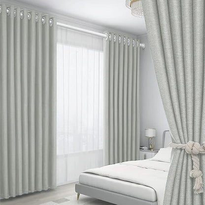100% Blackout Curtains 2 Panels | Versatile Living Room & Bedroom
