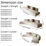 Load image into Gallery viewer, JOY Home Light Luxury Linen Cotton  Fabric Cloud Shaped Sofa set for Livingroom
