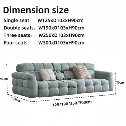 JOY Home Fleece Fabric Overstuffed Multifunction Cloud shaped Sofa Chair set for Livingroom Office