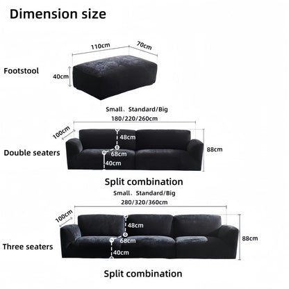 JOY Home Fleece Fabric Overstuffed Multifunction Cloud shaped Sofa Chair set for Livingroom Office